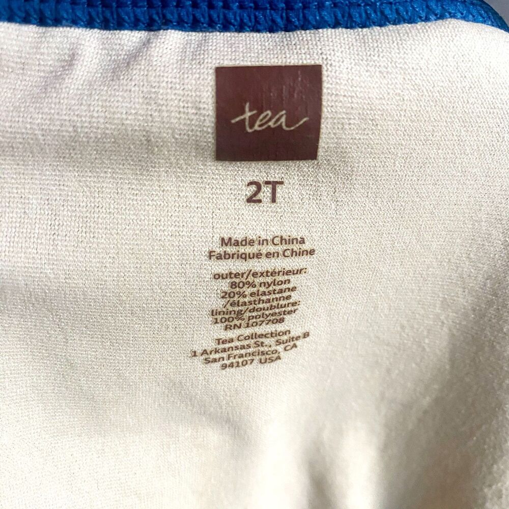 Tea Collection Nautical Themed Swimsuit Rash Guard Top w/ Tutu Bikini Bottoms - Picture 6 of 9